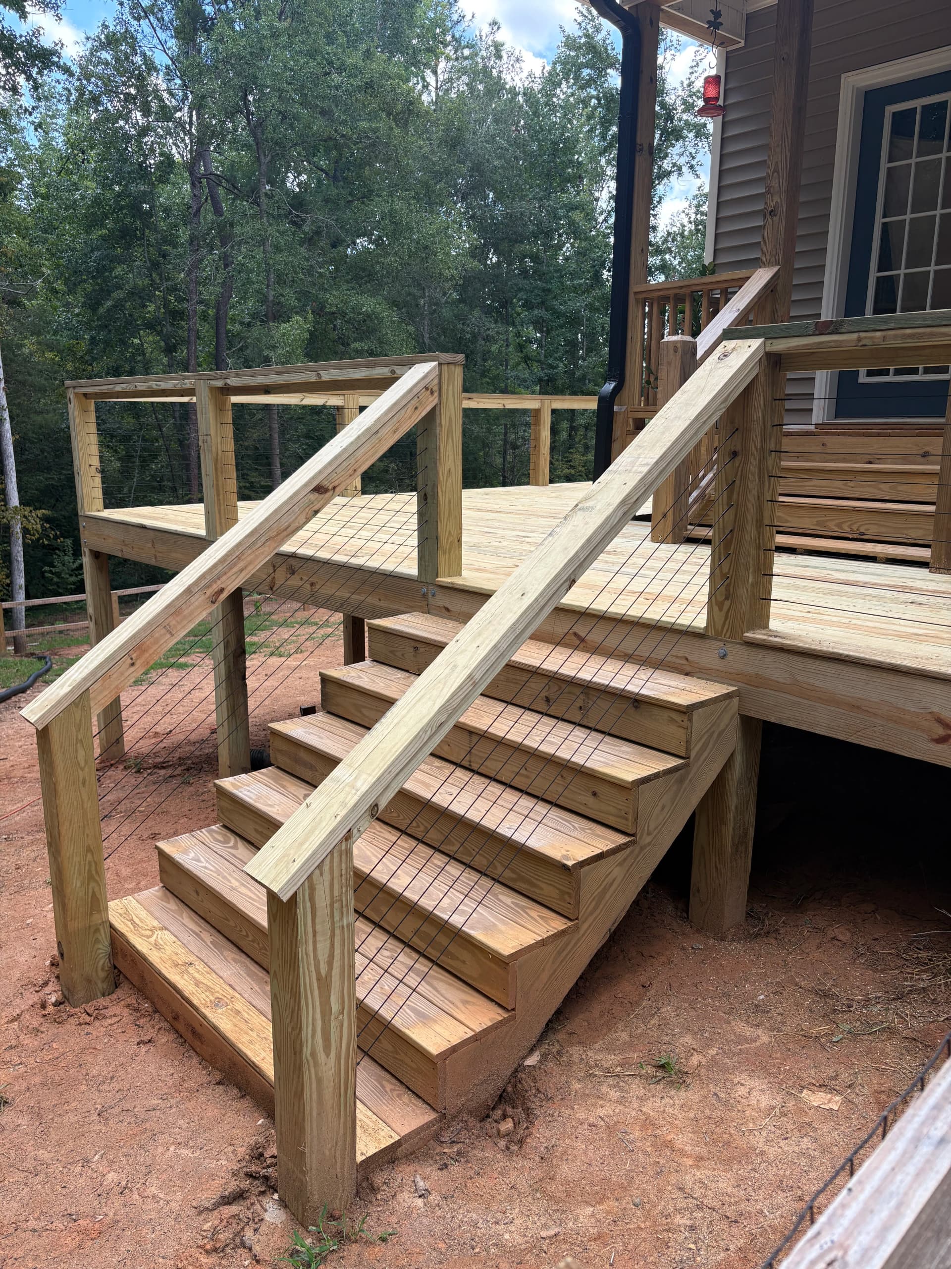 Spacious New Deck and Lean-To Cover Built for Year-Round Use