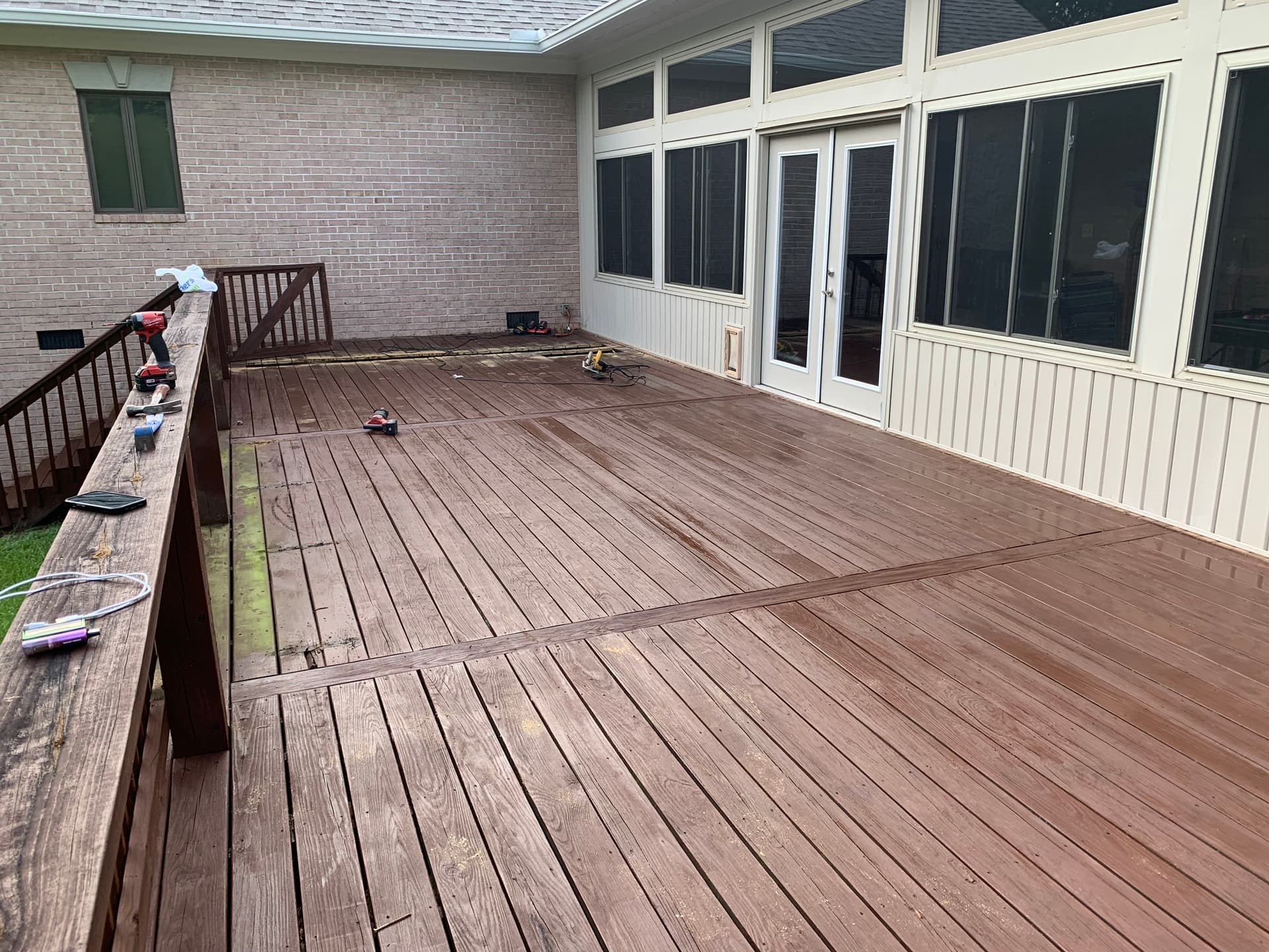 Gallery photos for Worn Wood Deck Getting a Trex Upgrade Without a Full Rebuild: Image #2