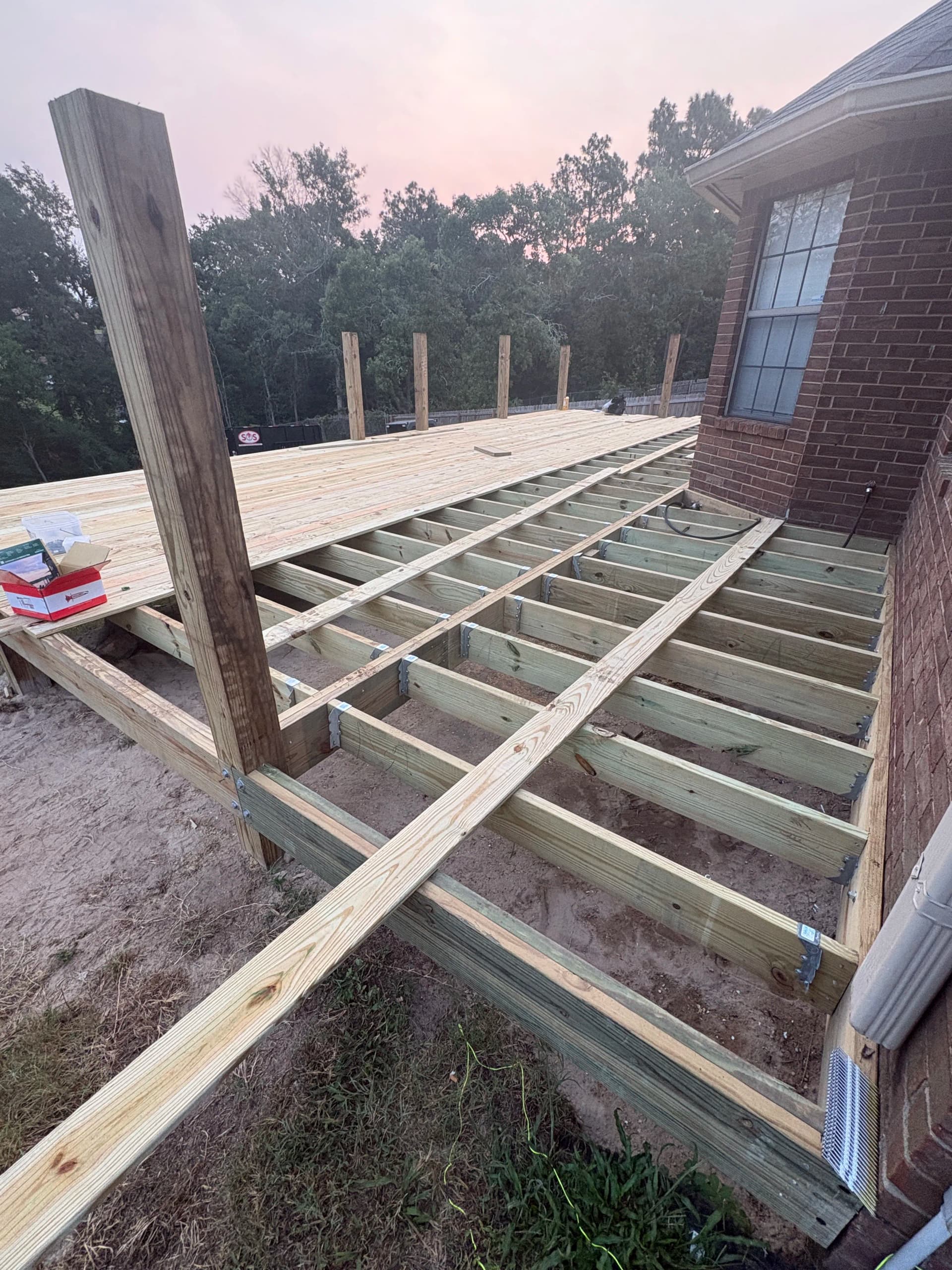 Gallery photos for Raised Deck Build Coming Together Board by Board: Image #1