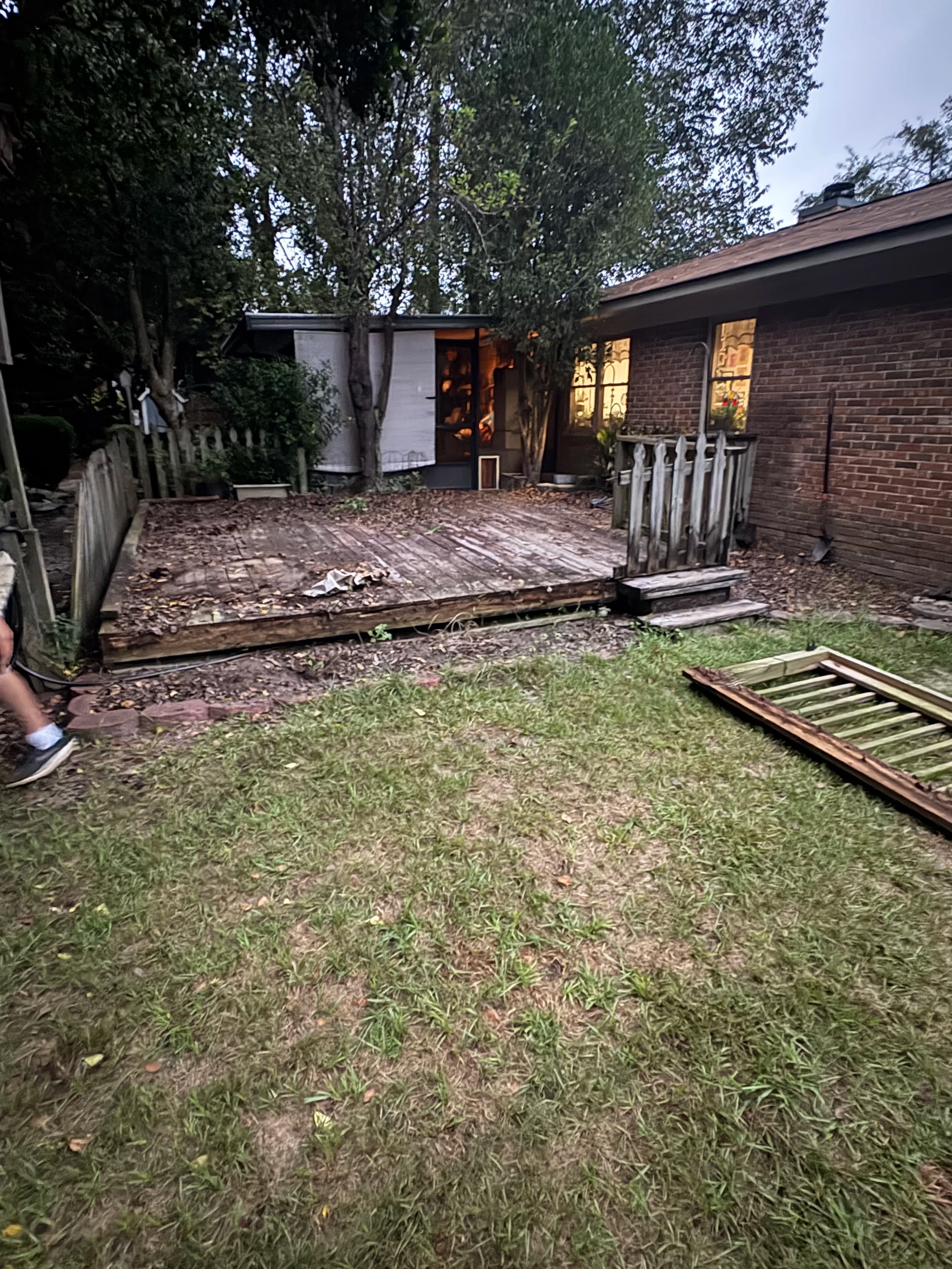 Project Full Deck Replacement with 2x6 Boards and Black Aluminum Balusters image
