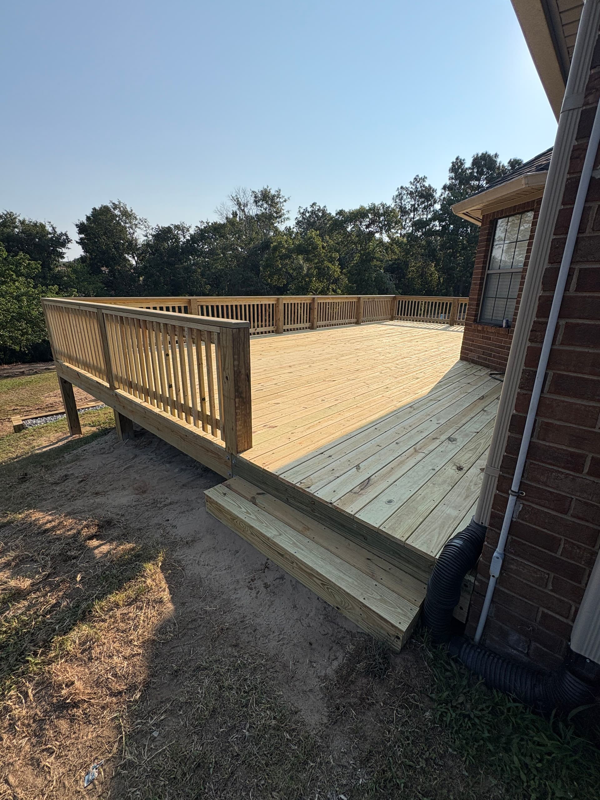 36x22 Deck and 50-ft Retaining Wall Built to Last