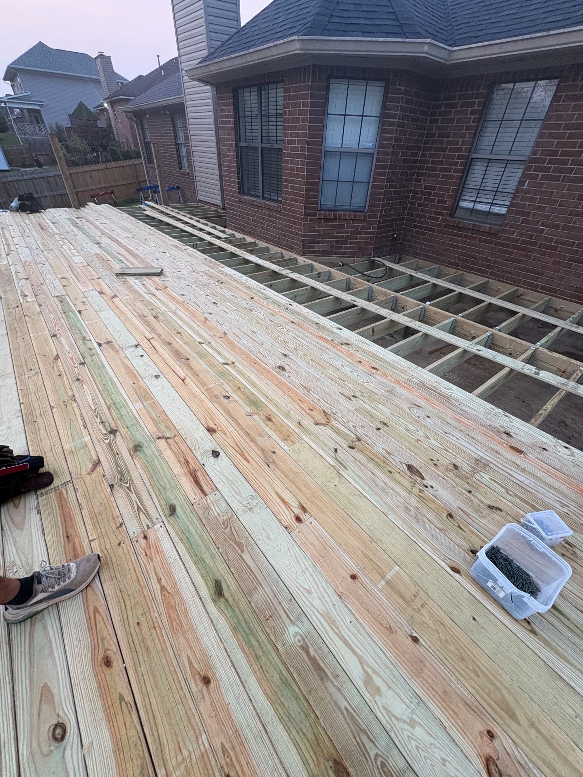 Gallery photos for Raised Deck Build Coming Together Board by Board: Image #2