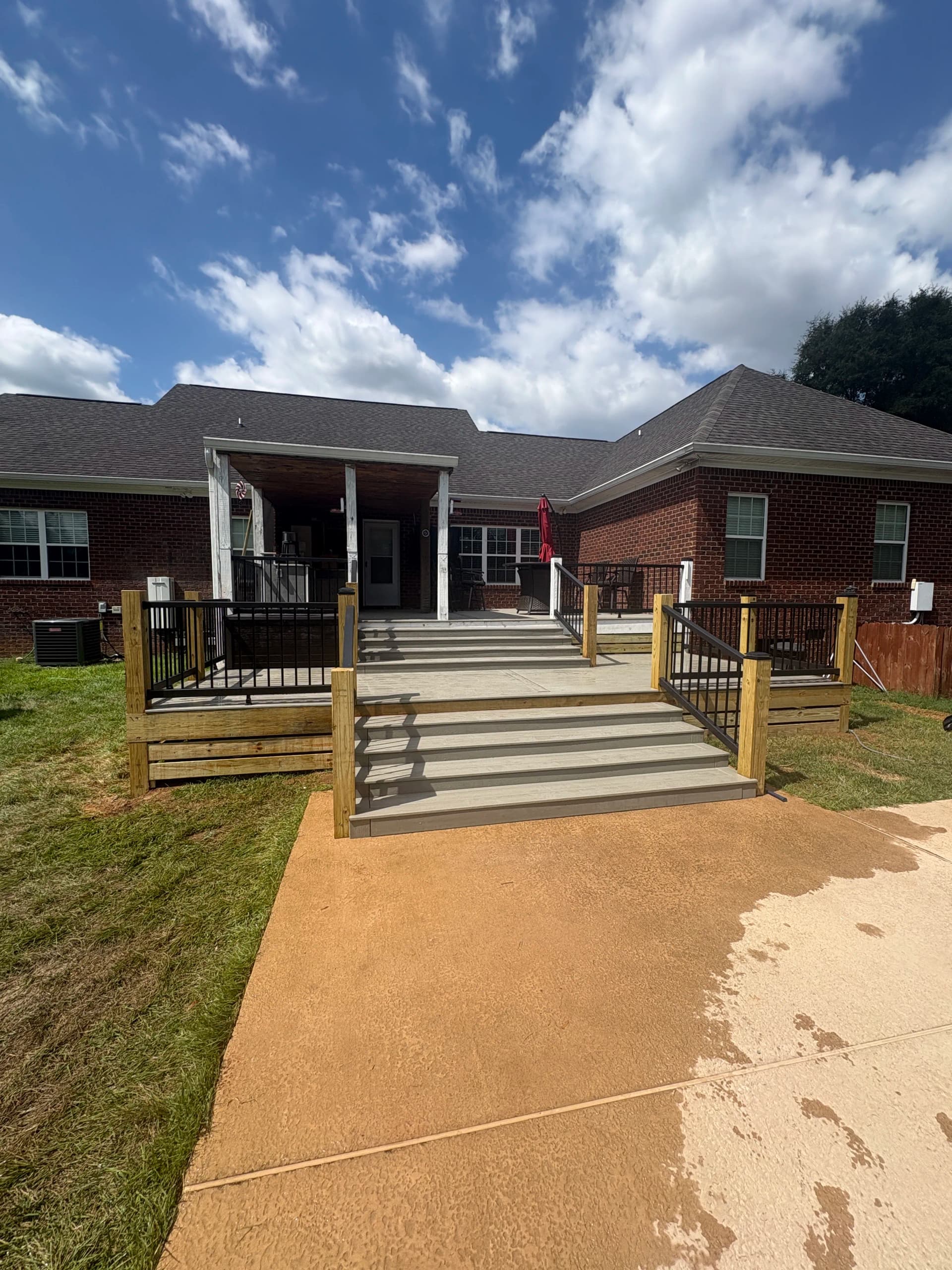 New Deck Addition and Full Trex Upgrade with Accessibility Stairs