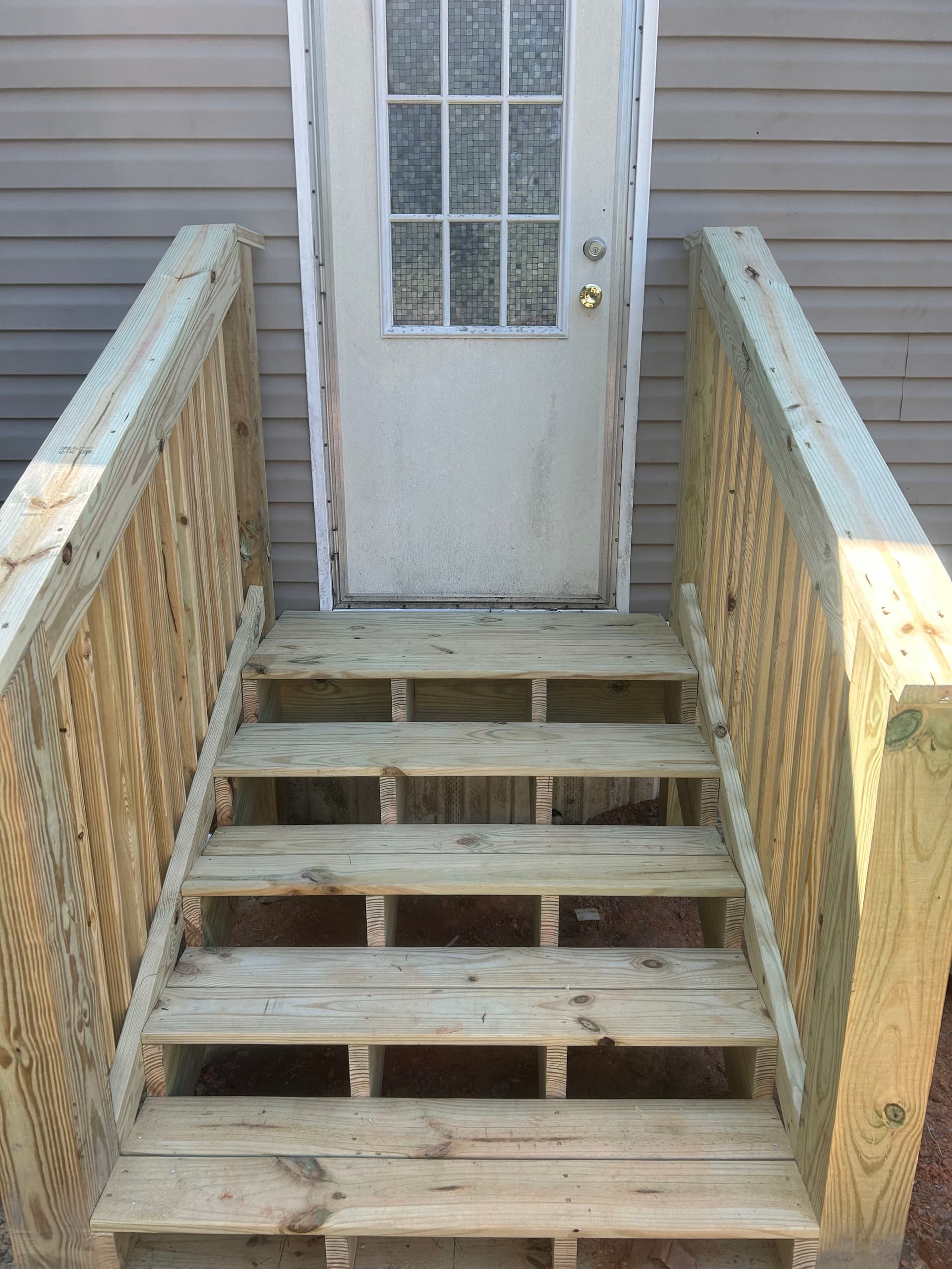 Gallery photos for Old Deck Stairs Torn Out and Rebuilt the Right Way: Image #2
