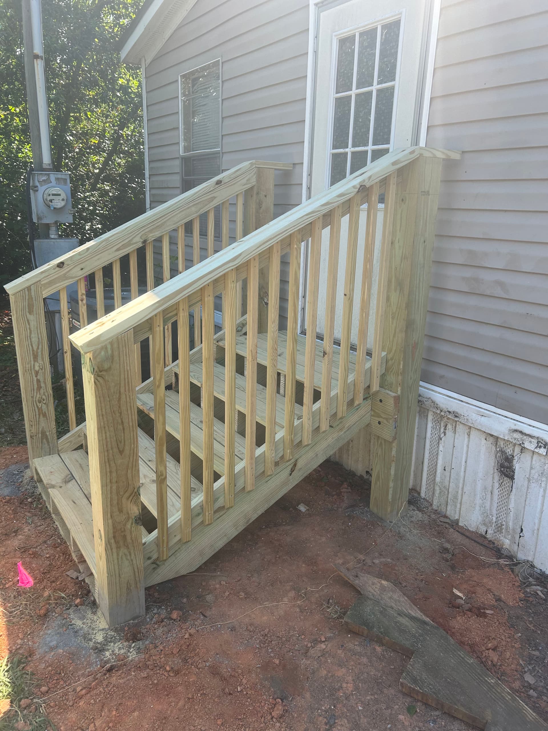 Gallery photos for Old Deck Stairs Torn Out and Rebuilt the Right Way: Image #1