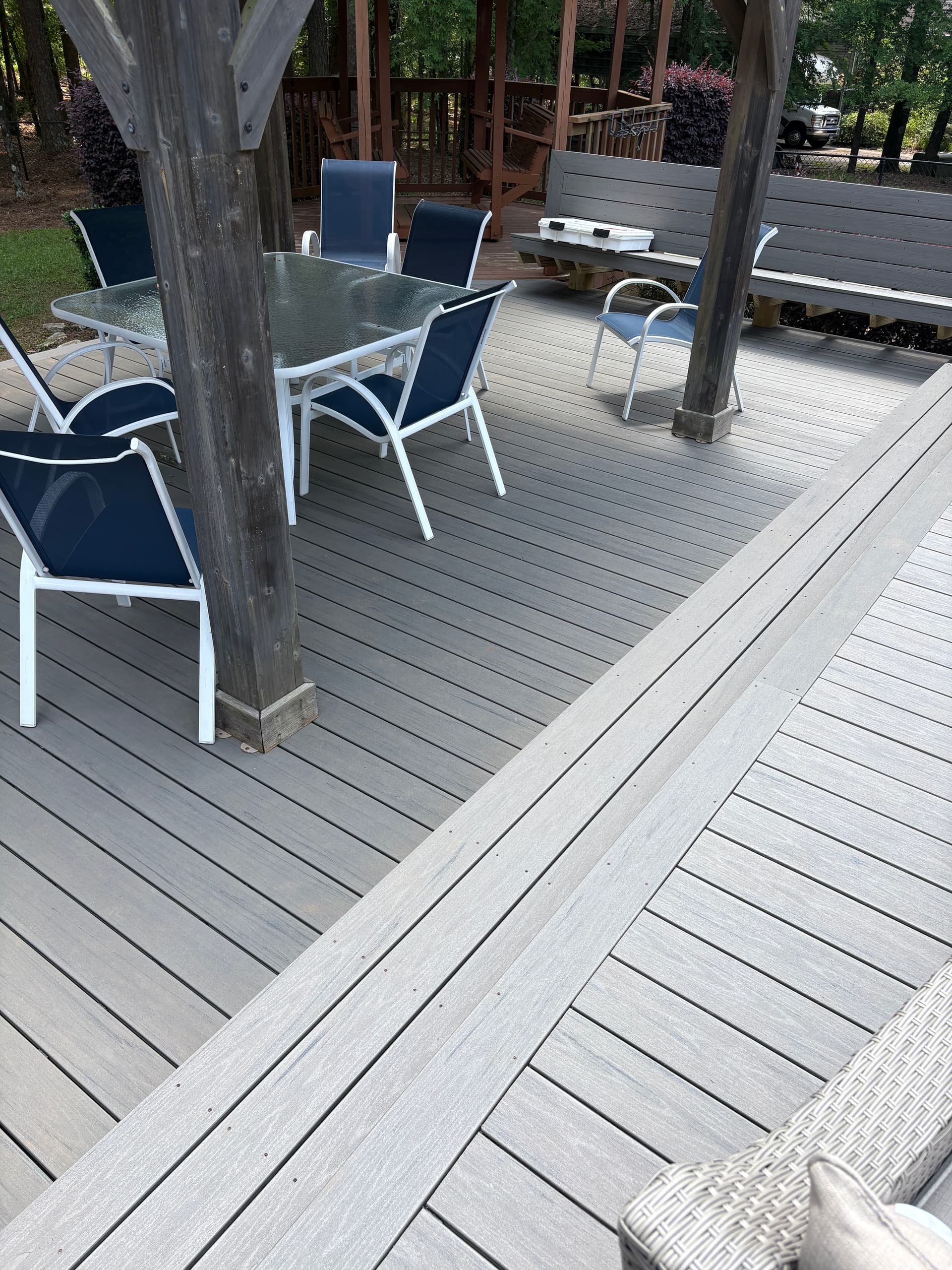 Gallery photos for Old Deck Torn Down and Rebuilt With TimberTech and Wire Railing: Image #2